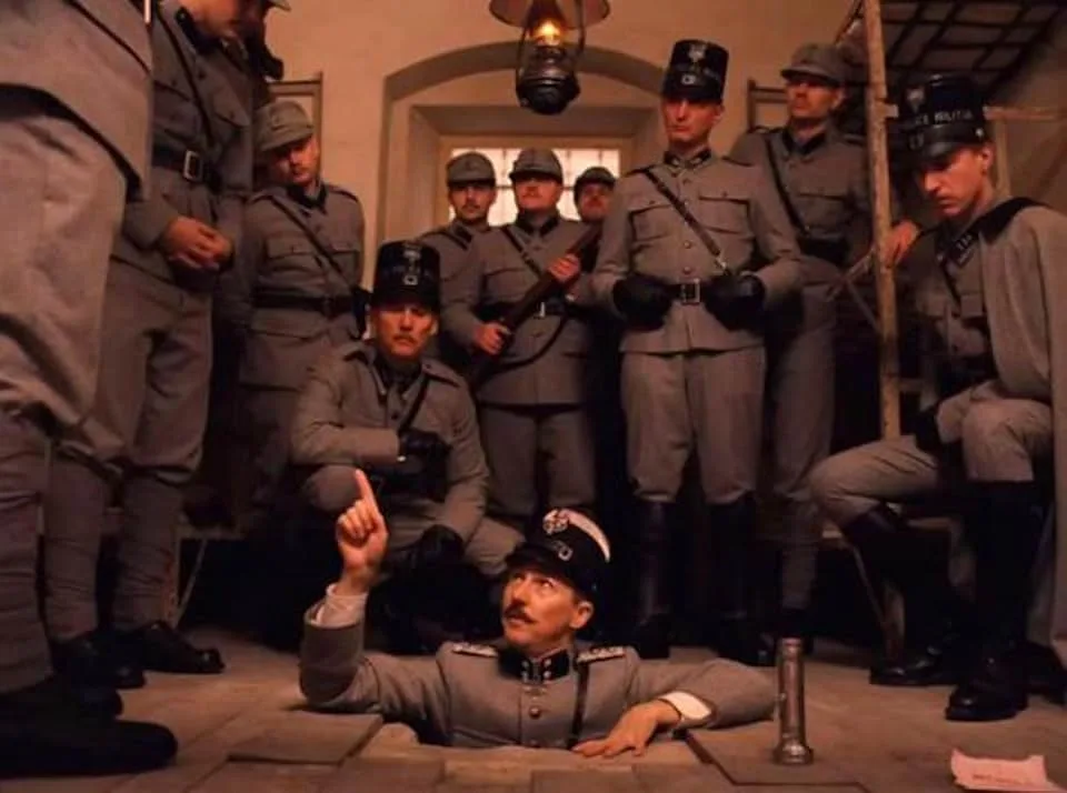 Edward Norton and Golo Euler in The Grand Budapest Hotel (2014)